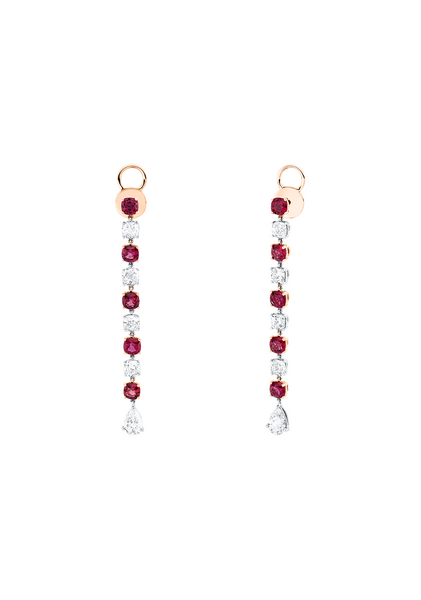 Brogle Selection Bicolour ruby earrings Brogle Selection Bicolour ruby earrings