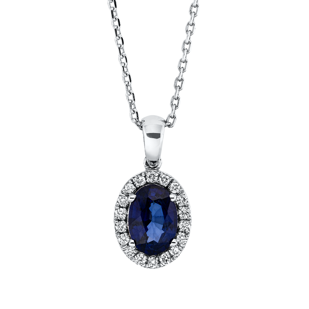 Brogle Classic necklace with sapphire pendant