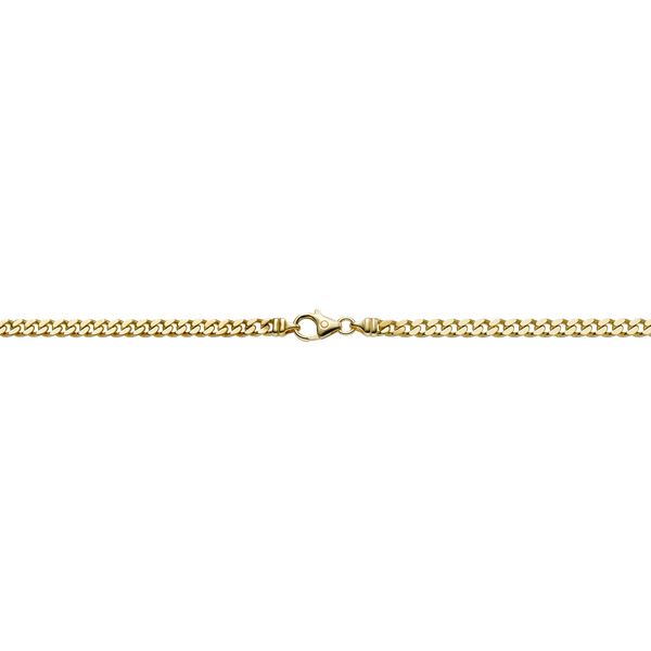 Brogle Classic curb chain 4-sided diamond-coated 4mm