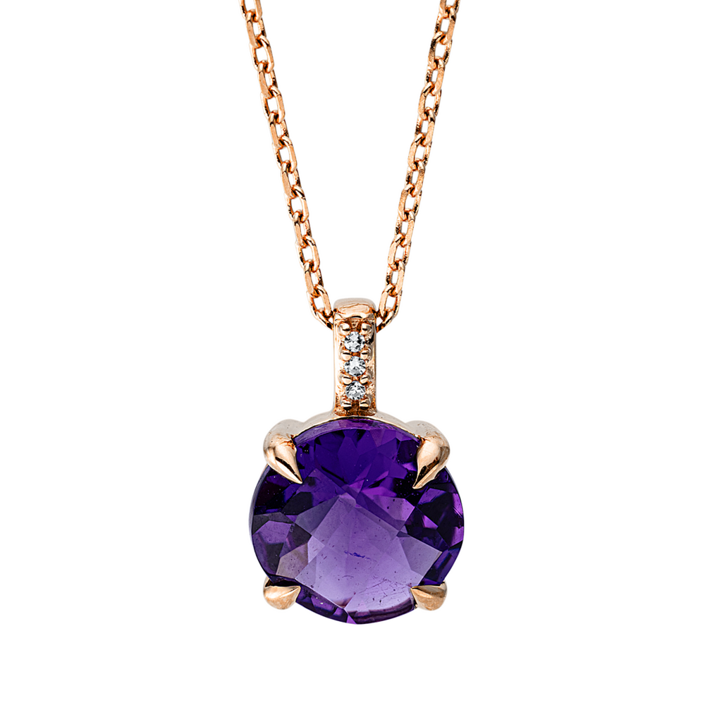 Brogle Classic necklace with amethyst pendant