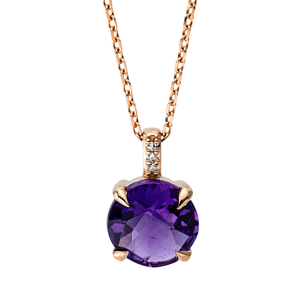 Brogle Classic necklace with amethyst pendant Brogle Classic necklace with amethyst pendant