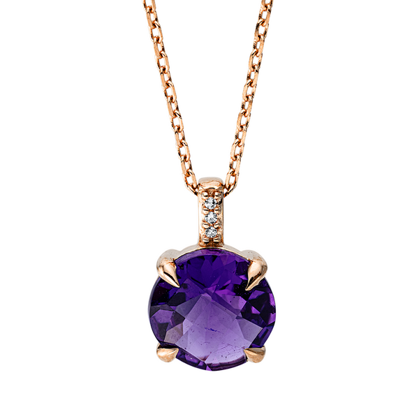 Brogle Classic necklace with amethyst pendant Brogle Classic necklace with amethyst pendant