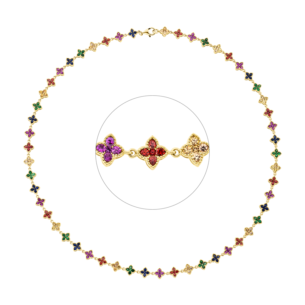 Brogle Selection sapphire necklace Rainbow Brogle Selection sapphire necklace Rainbow