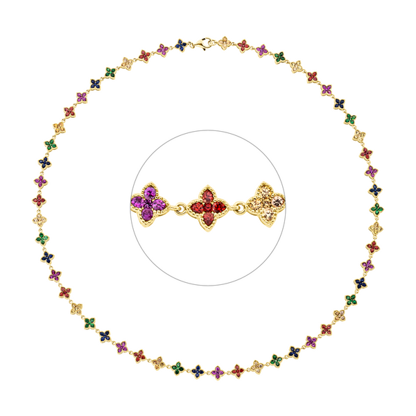 Brogle Selection sapphire necklace Rainbow Brogle Selection sapphire necklace Rainbow