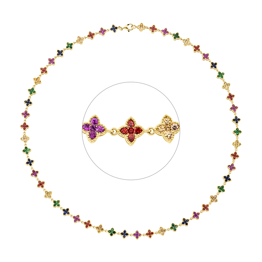 Brogle Selection sapphire necklace Rainbow Brogle Selection sapphire necklace Rainbow