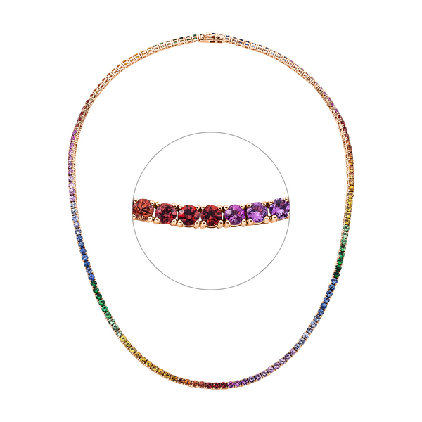 Brogle Selection Rainbow Halskette mit Farbsteinen Brogle Selection Rainbow Halskette mit Farbsteinen