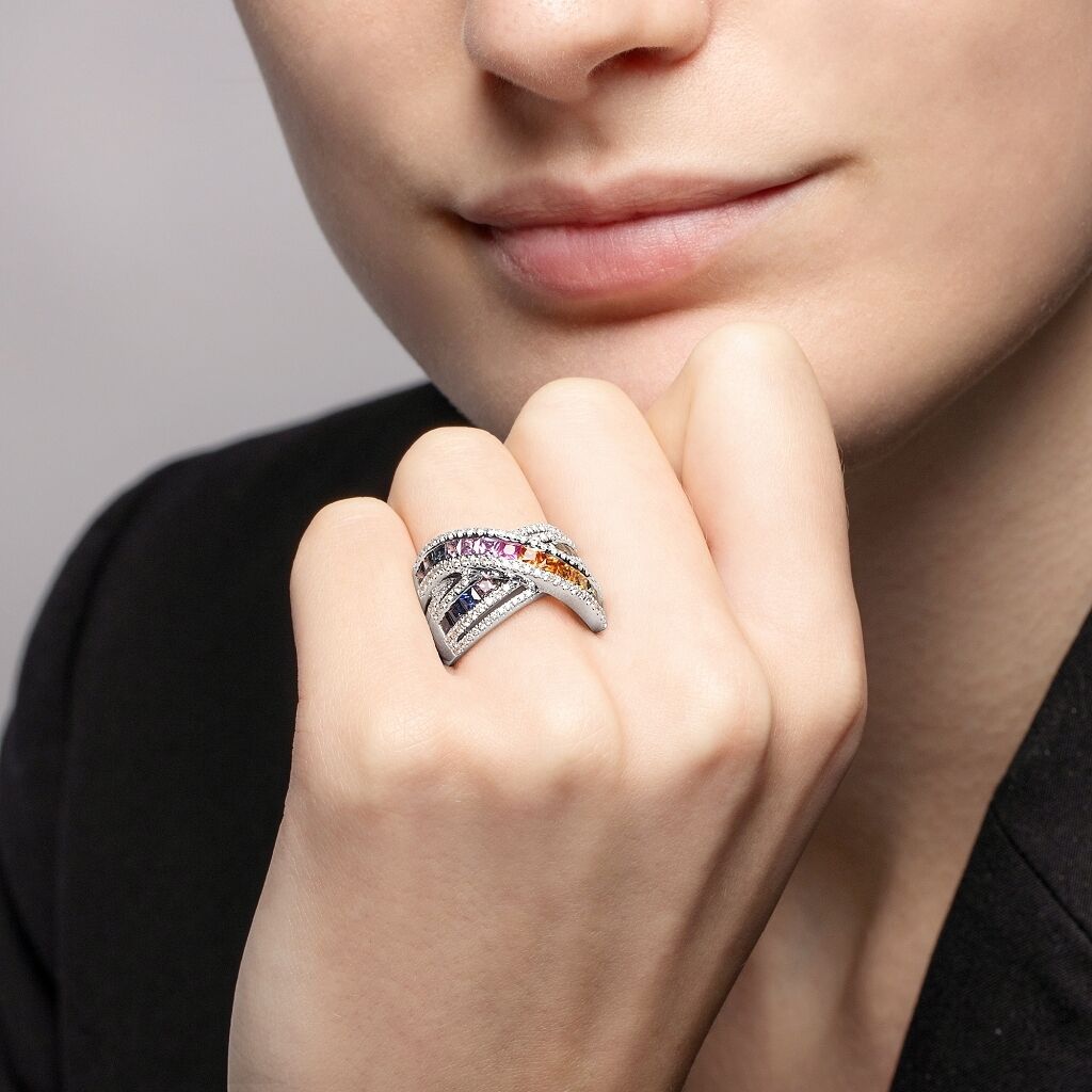 Brogle Selection sapphire ring Rainbow Brogle Selection sapphire ring Rainbow