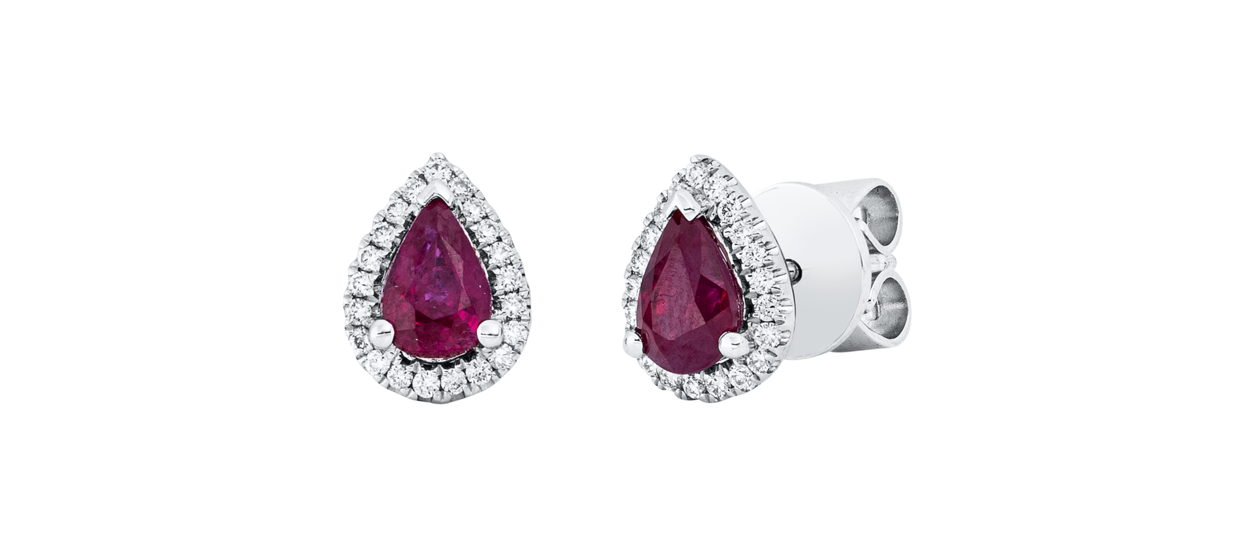 Brogle Classic ruby stud earrings