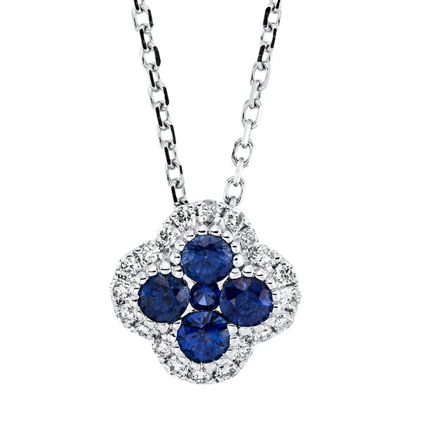Brogle Classic necklace with sapphire pendant Brogle Classic necklace with sapphire pendant
