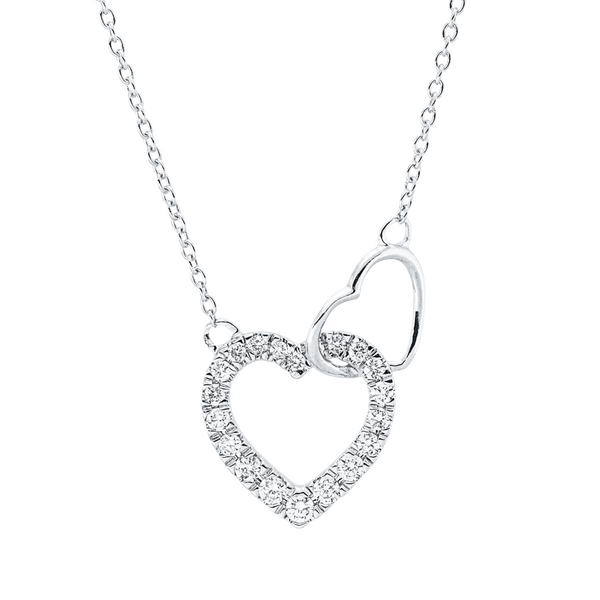Brogle Classic necklace with diamond heart Brogle Classic necklace with diamond heart