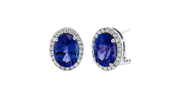 Brogle Selection tanzanite creoles