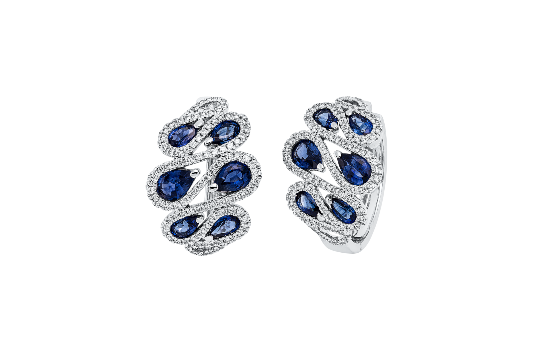 Brogle Selection sapphire hoop earrings Brogle Selection sapphire hoop earrings