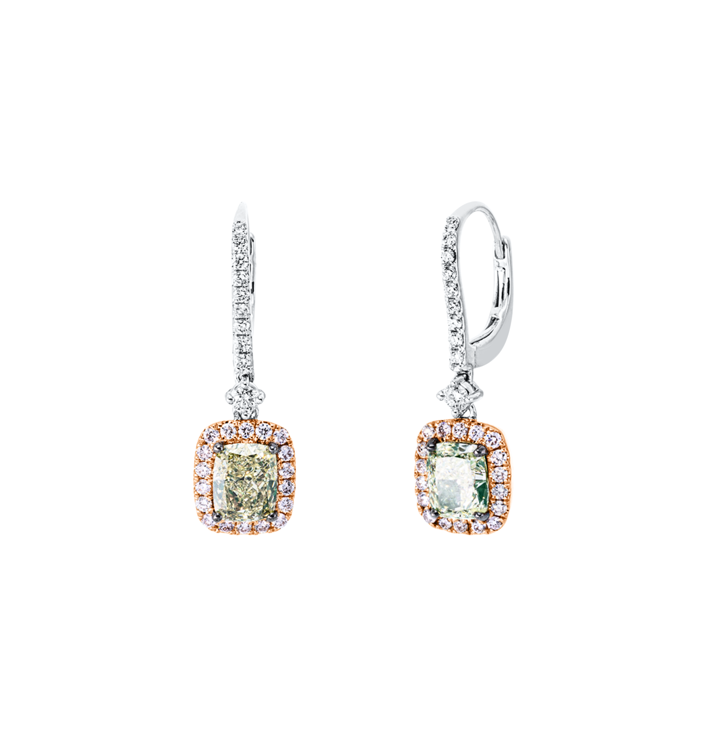 Brogle Selection Bicolor Diamantohrhänger