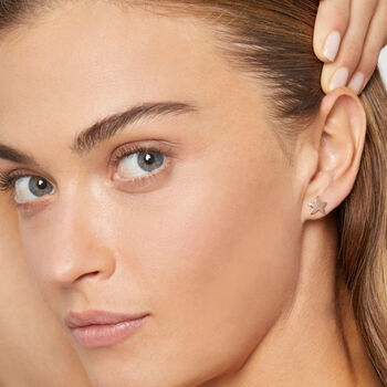 176003 DHB6001 STARS 0009R 100 Dodo star earring 9k rose gold s64b027de5c06f6f2