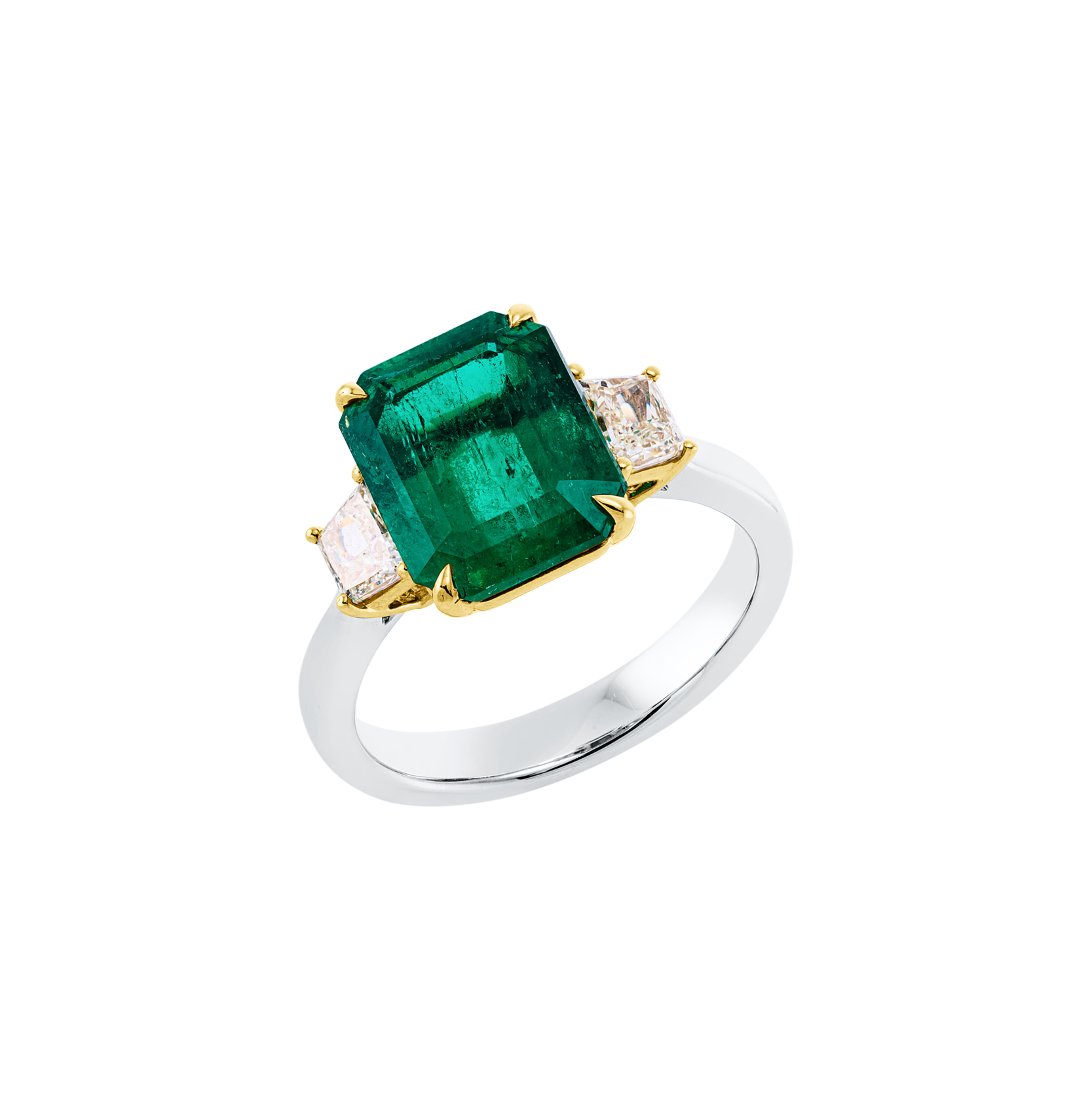 Brogle Selection bicolour emerald ring Brogle Selection bicolour emerald ring