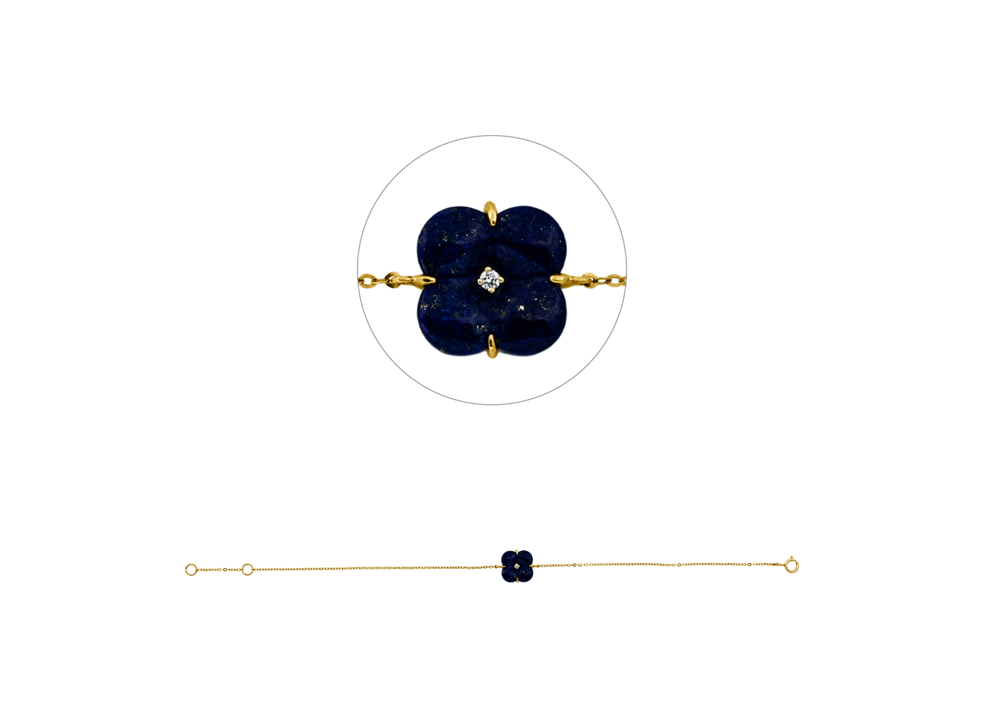 Brogle Classic lapis lazuli bracelet