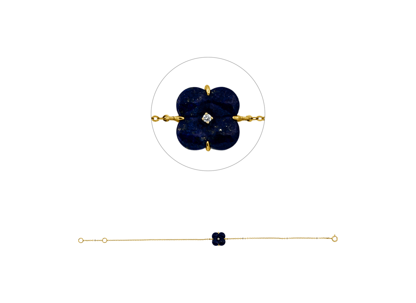 Brogle Classic lapis lazuli bracelet