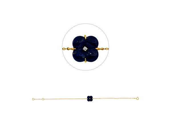 Brogle Classic lapis lazuli bracelet