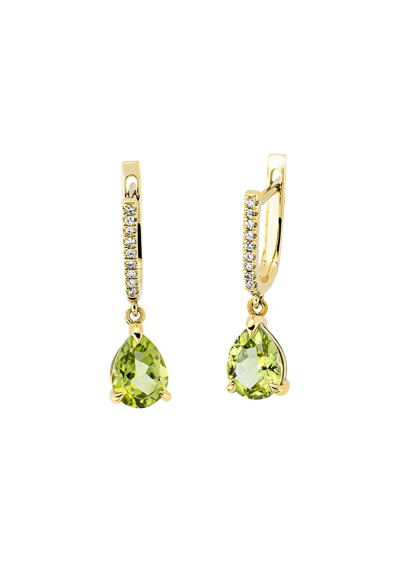 Brogle Classic peridot hoop earrings Brogle Classic peridot hoop earrings