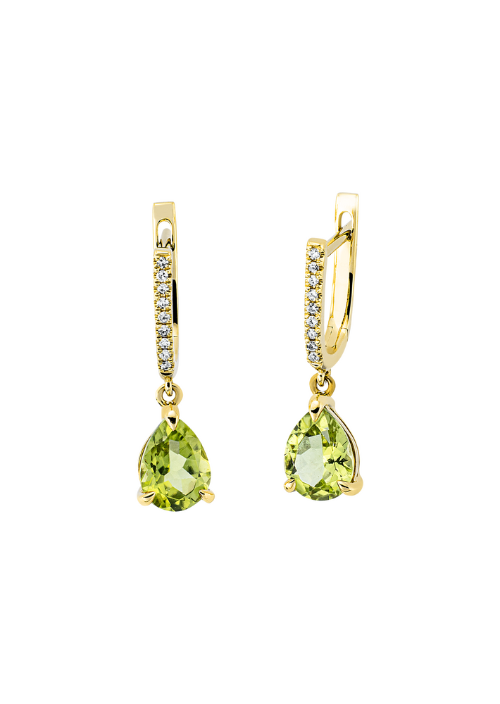 Brogle Classic peridot hoop earrings Brogle Classic peridot hoop earrings