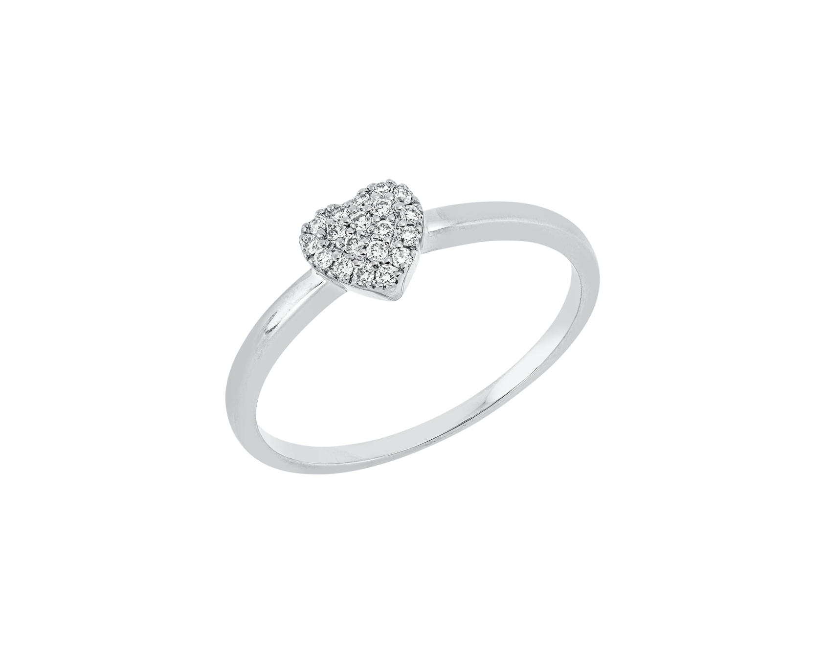 Brogle Classic diamond heart ring