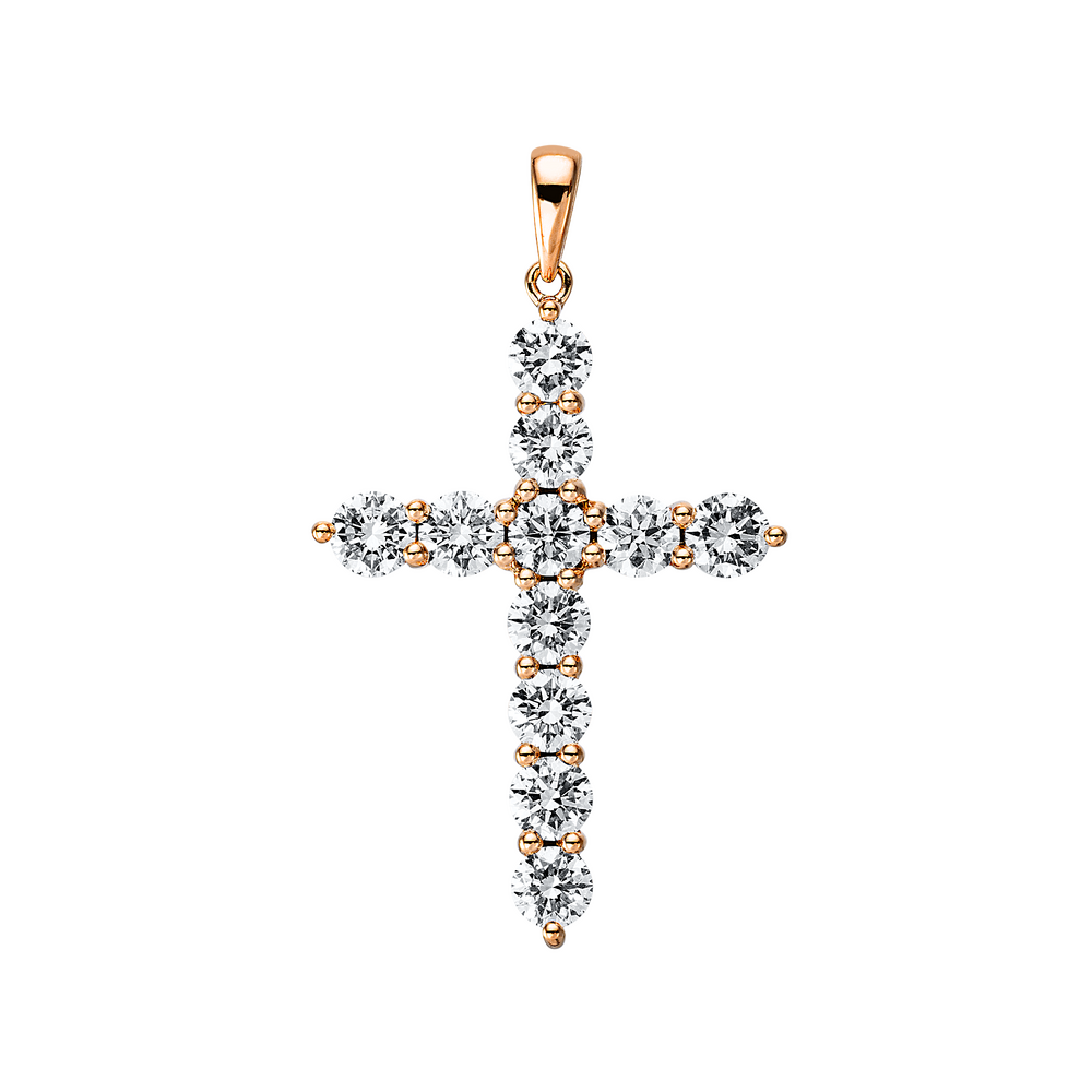 Brogle Selection Kreuzanhänger mit Diamanten Brogle Selection Kreuzanhänger mit Diamanten