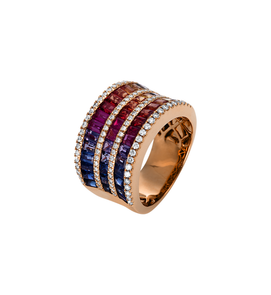 Brogle Selection sapphire ring Rainbow Brogle Selection sapphire ring Rainbow
