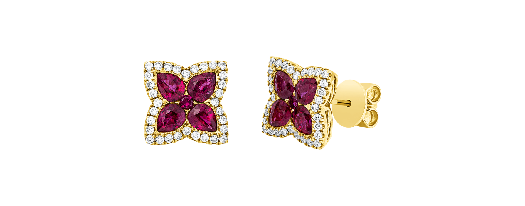 Brogle Selection ruby stud earrings Brogle Selection ruby stud earrings