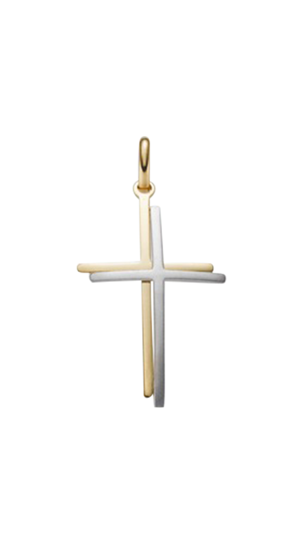 Brogle Classic Bicolor Kreuzanhänger aus Gold Brogle Classic Bicolor Kreuzanhänger aus Gold