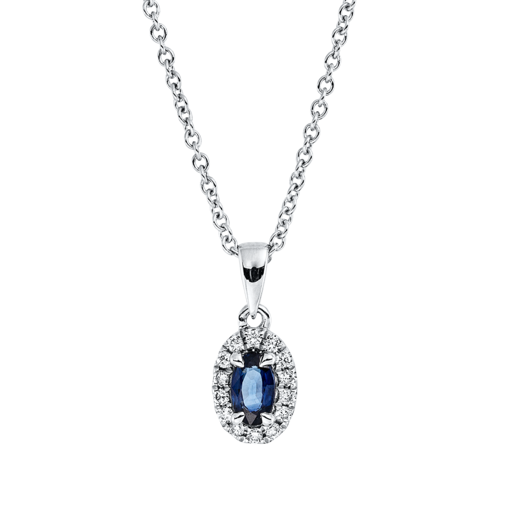 Brogle Classic necklace with sapphire pendant