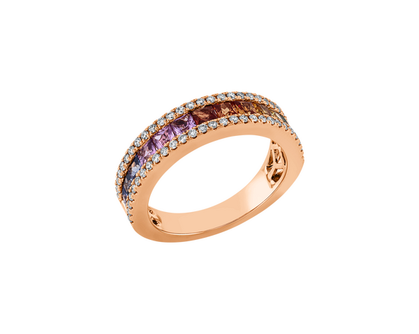 Brogle Classic Sapphire Ring Rainbow
