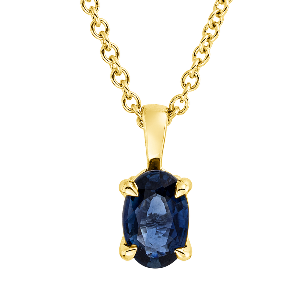 Brogle Classic necklace with sapphire pendant