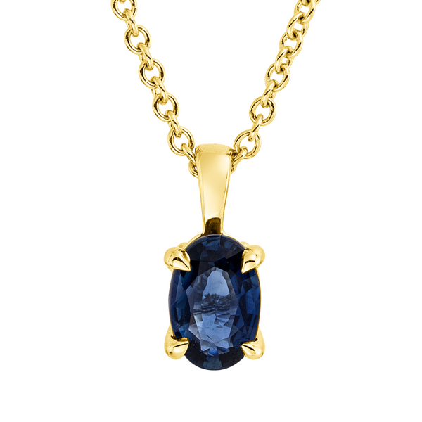 Brogle Classic Kette mit Saphiranhänger Brogle Classic Kette mit Saphiranhänger