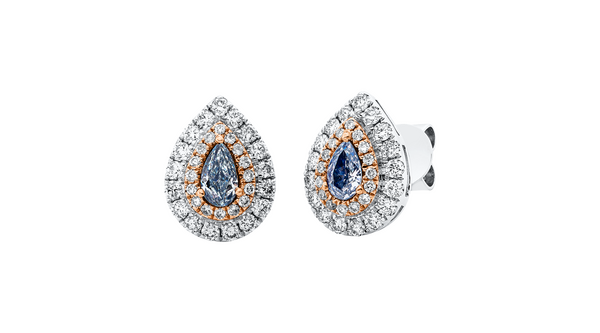 Brogle Selection bicolour diamond stud earrings Brogle Selection bicolour diamond stud earrings
