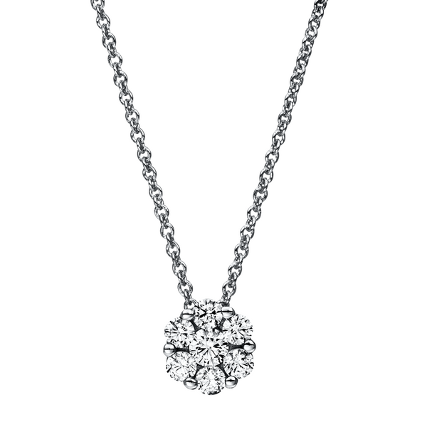 Brogle Classic gold chain with diamond pendant