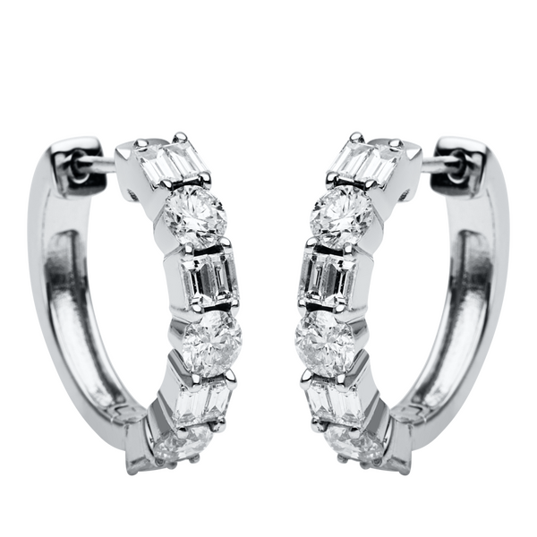 Brogle Selection Eternity diamond hoop earrings