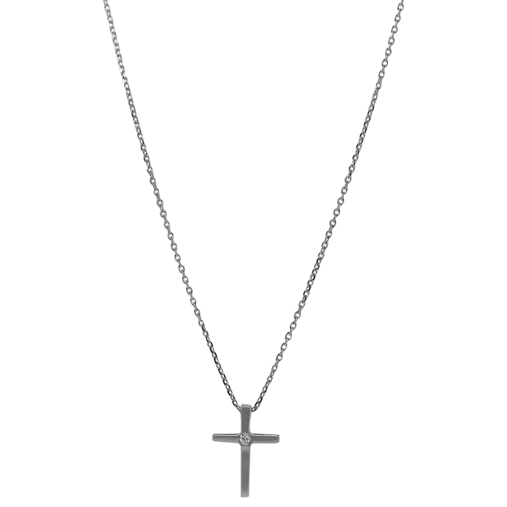 Brogle Classic Kette mit Diamantkreuz Brogle Classic Kette mit Diamantkreuz