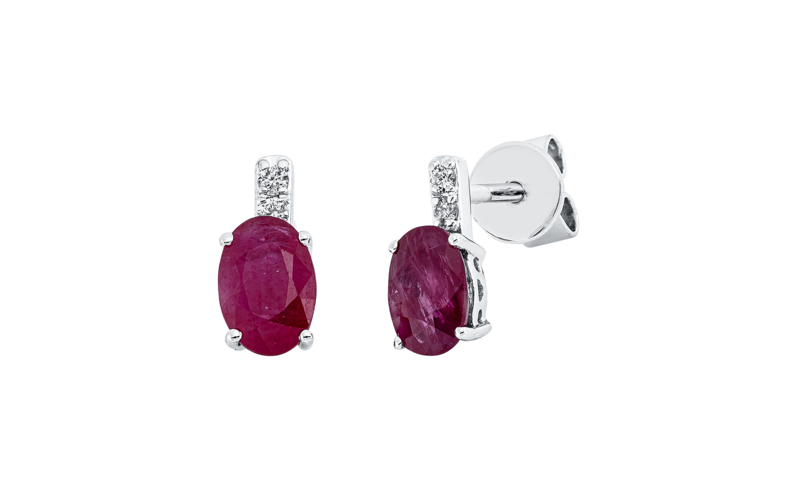 Brogle Classic ruby stud earrings