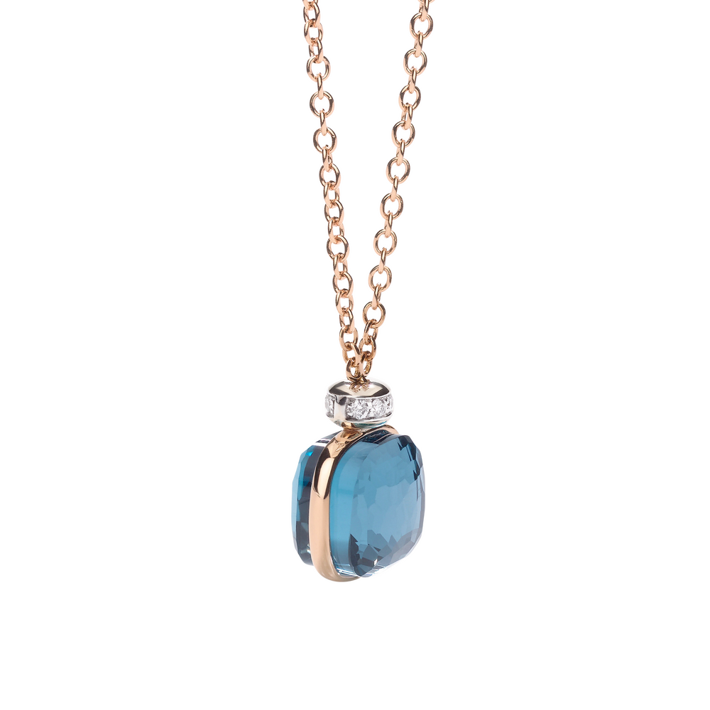 PCC2022 O6WHR DB0TL 020 Pomellato necklace nudo white gold 18kt rose gold 18kt diamond blue london topaz1 a3bd4604591b783df