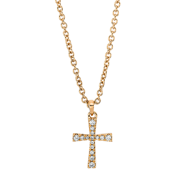 Brogle Classic Kette mit Diamantkreuz Brogle Classic Kette mit Diamantkreuz