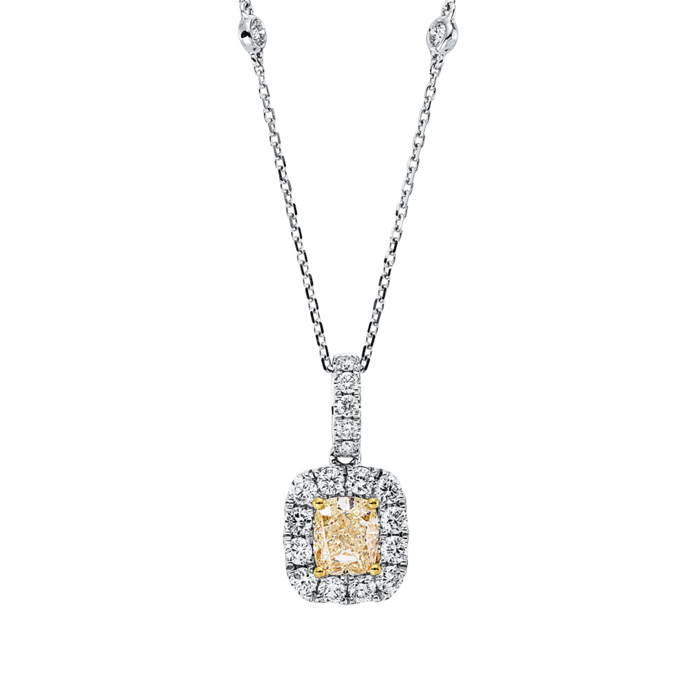 Brogle Selection necklace with bicolour diamond pendant