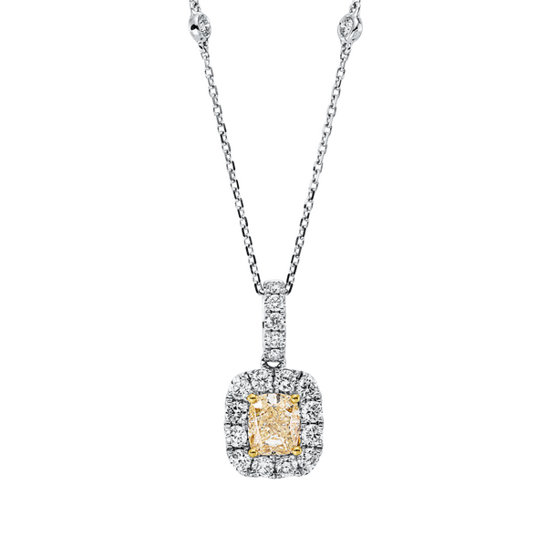 Brogle Selection necklace with bicolour diamond pendant