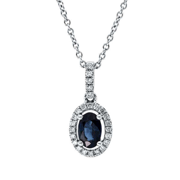 Brogle Classic necklace with sapphire pendant
