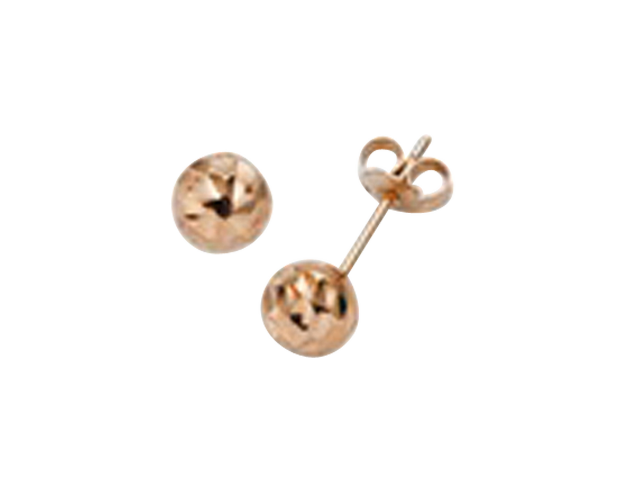 Brogle Classic Goldohrstecker Kügelchen diamantiert 6mm Brogle Classic Goldohrstecker Kügelchen diamantiert 6mm