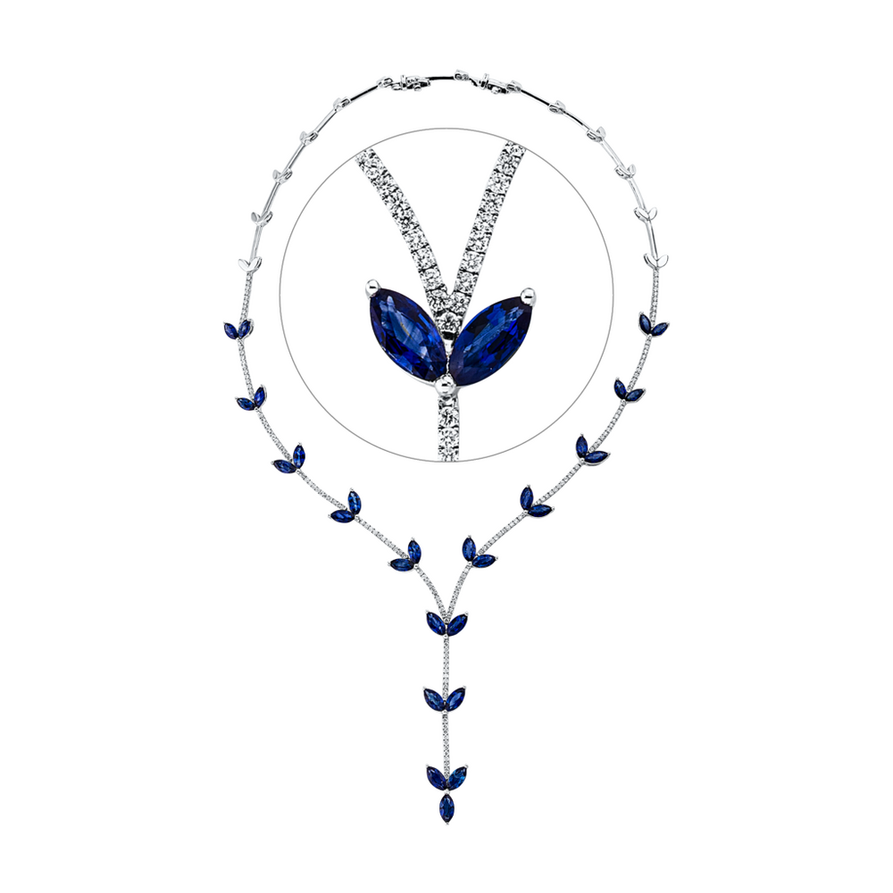 Brogle Selection sapphire necklace Brogle Selection sapphire necklace