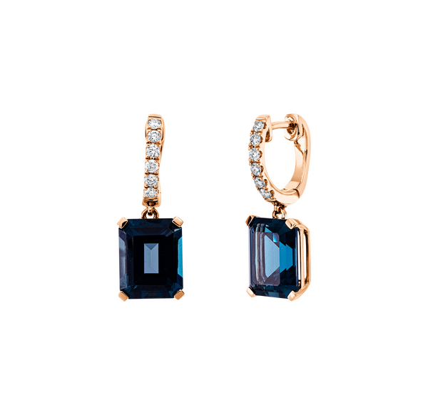 Brogle Classic London topaz earrings