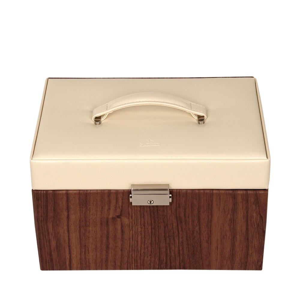 Sacher Jewelry Case Jette - Brown/White