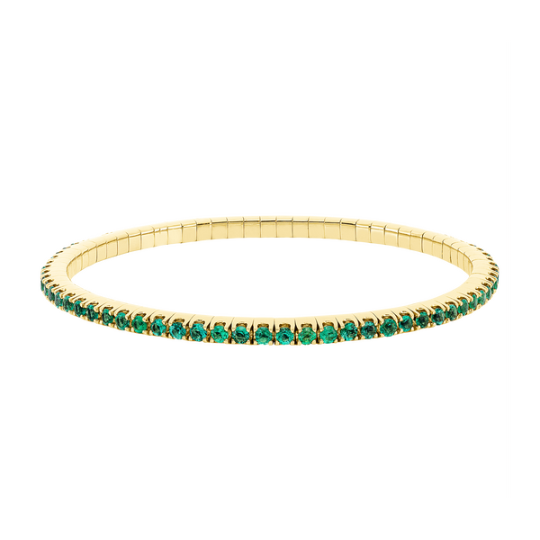 Brogle Selection emerald bracelet flexible