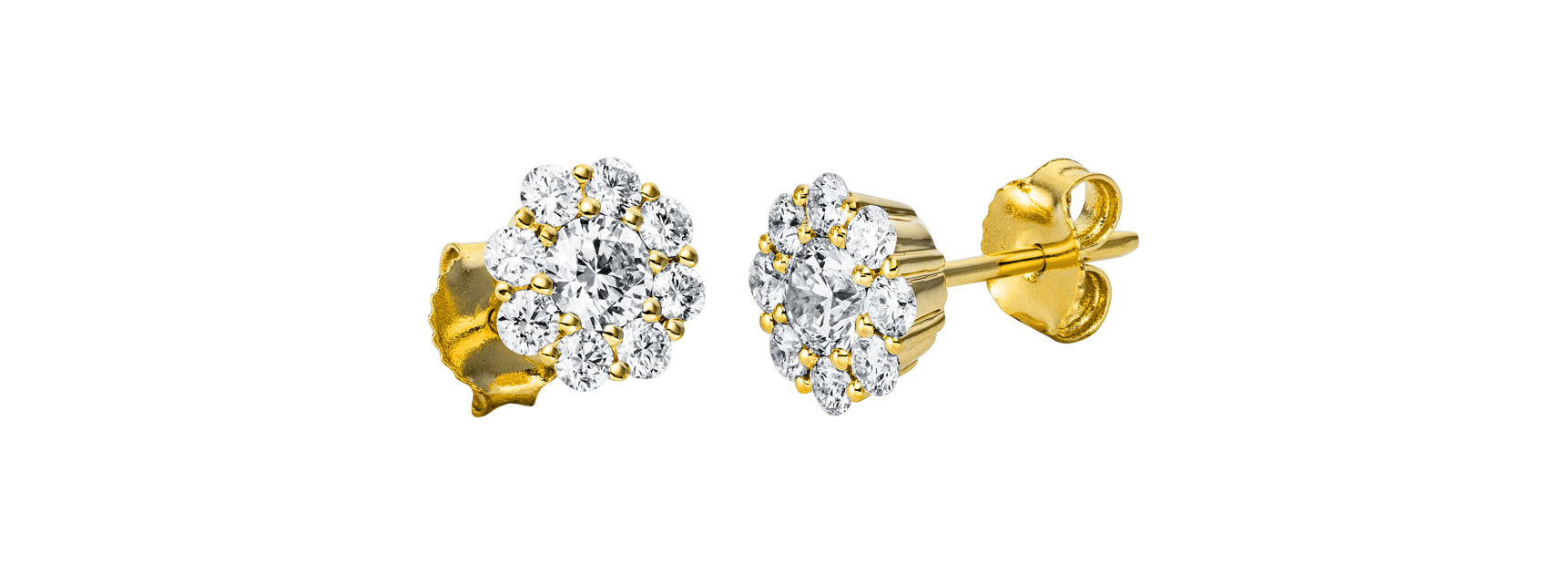 Brogle Classic diamond stud earrings