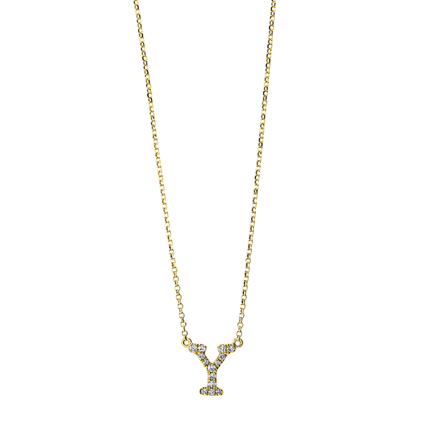 Brogle Classic Kette mit Diamantbuchstaben Y Brogle Classic Kette mit Diamantbuchstaben Y